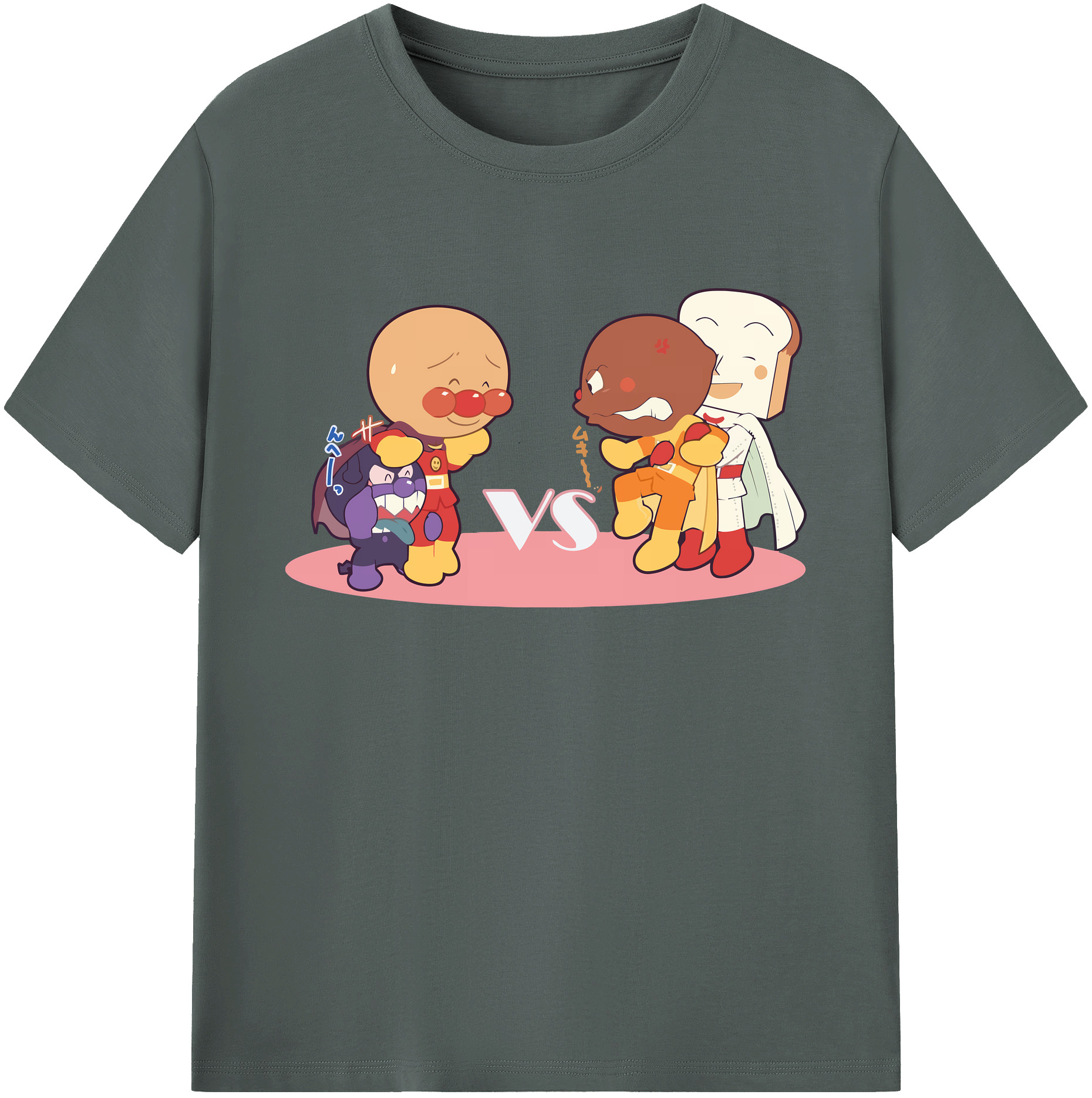 （画像用） アンパンマン Anpanman 綿100％ メンズ半袖Tシャツ｜肌触りやわらか＆通気性